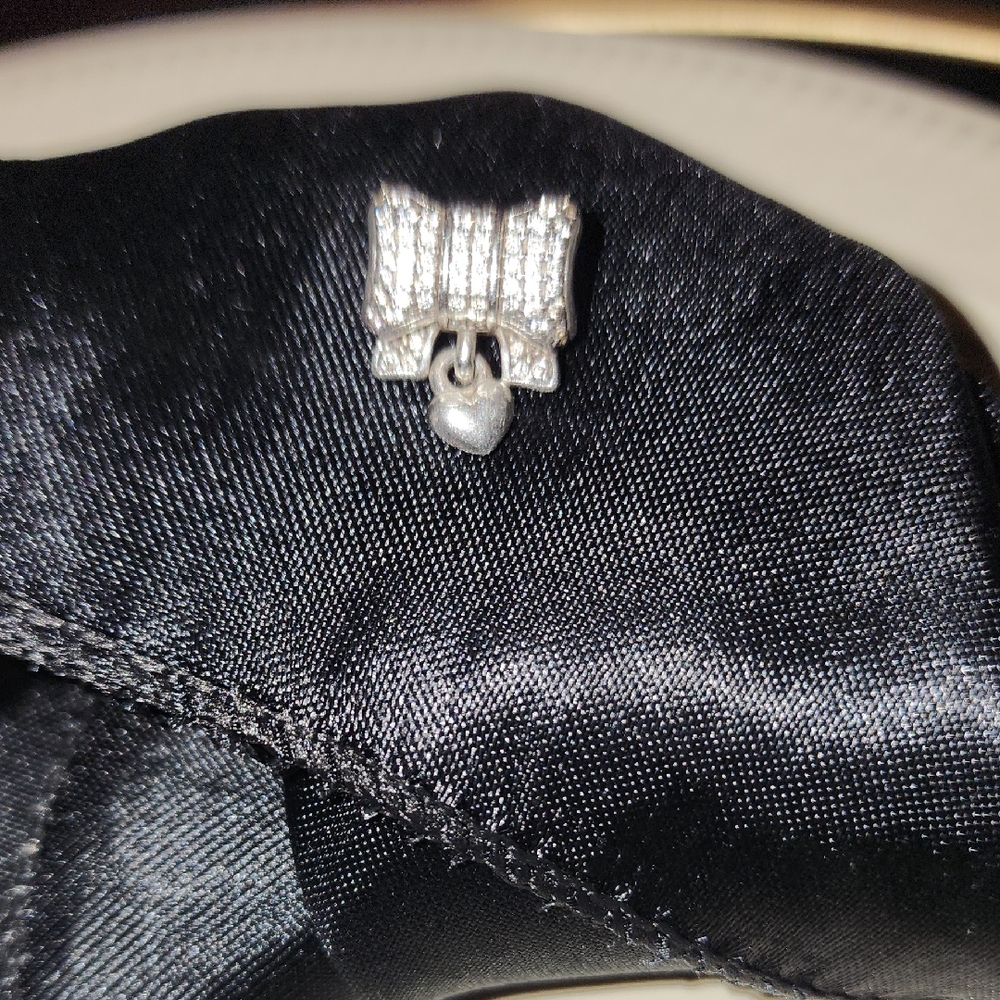 Pandora Crystal Bow With Heart Charm